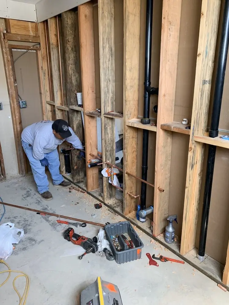 Commercial rough-in plumbing for Water Heater Replacement in Morgan